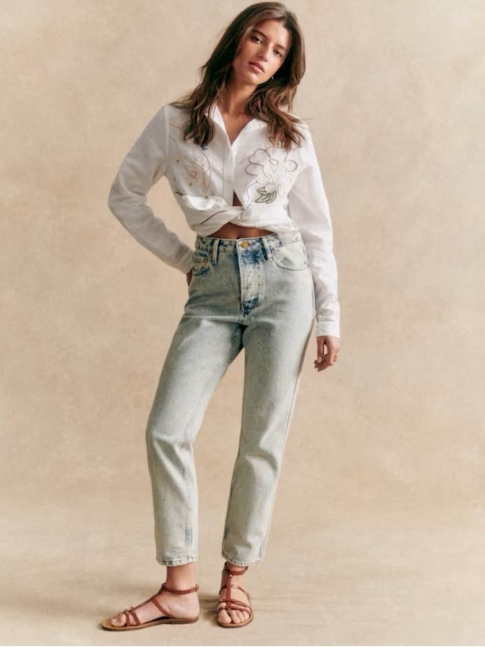 Sezane Le Brut Edge Blue - Tall - Size 32